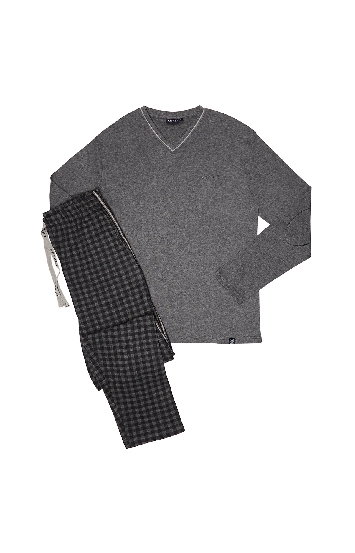 Pyjama Homme long Homme Karl Noir 3