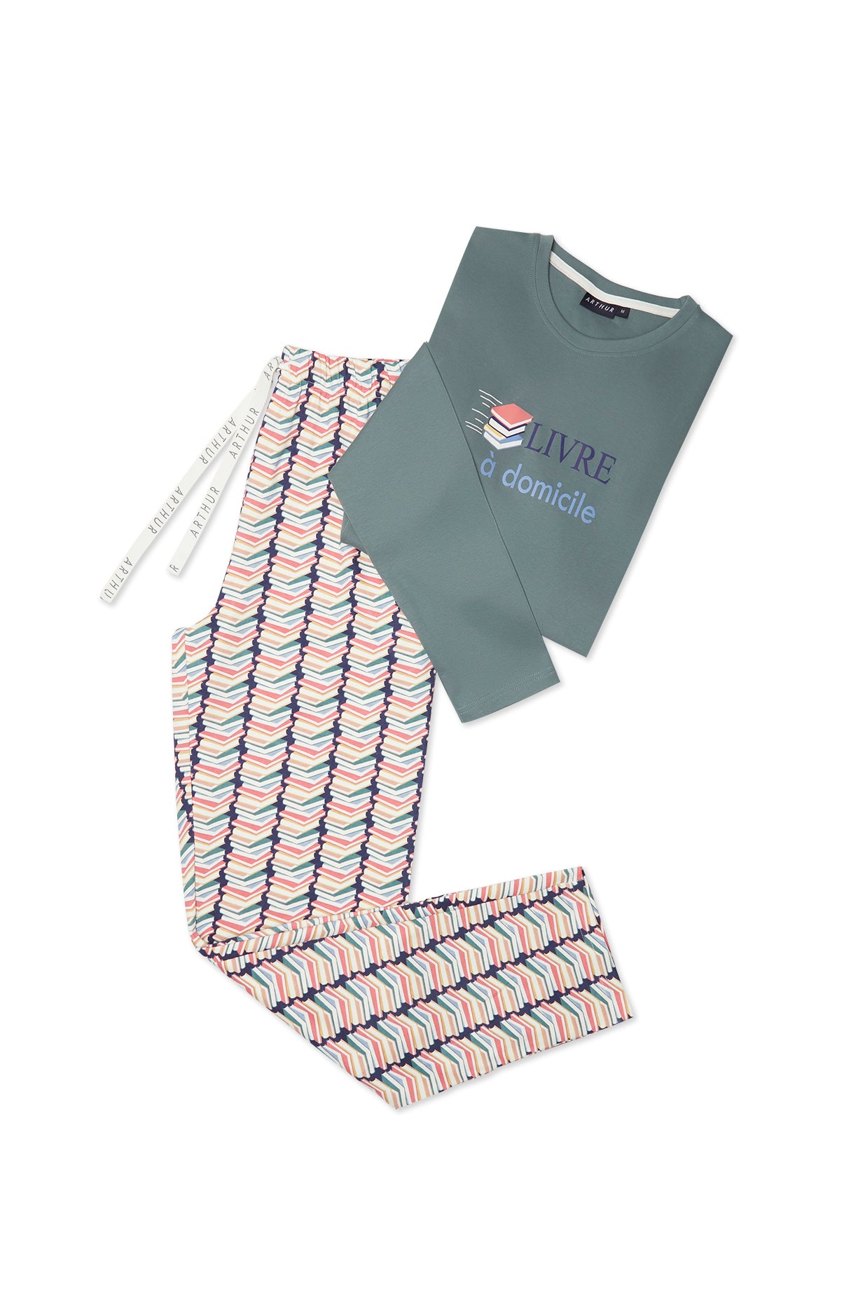 Pyjama long Homme Livre à Domicile Multicolore 3