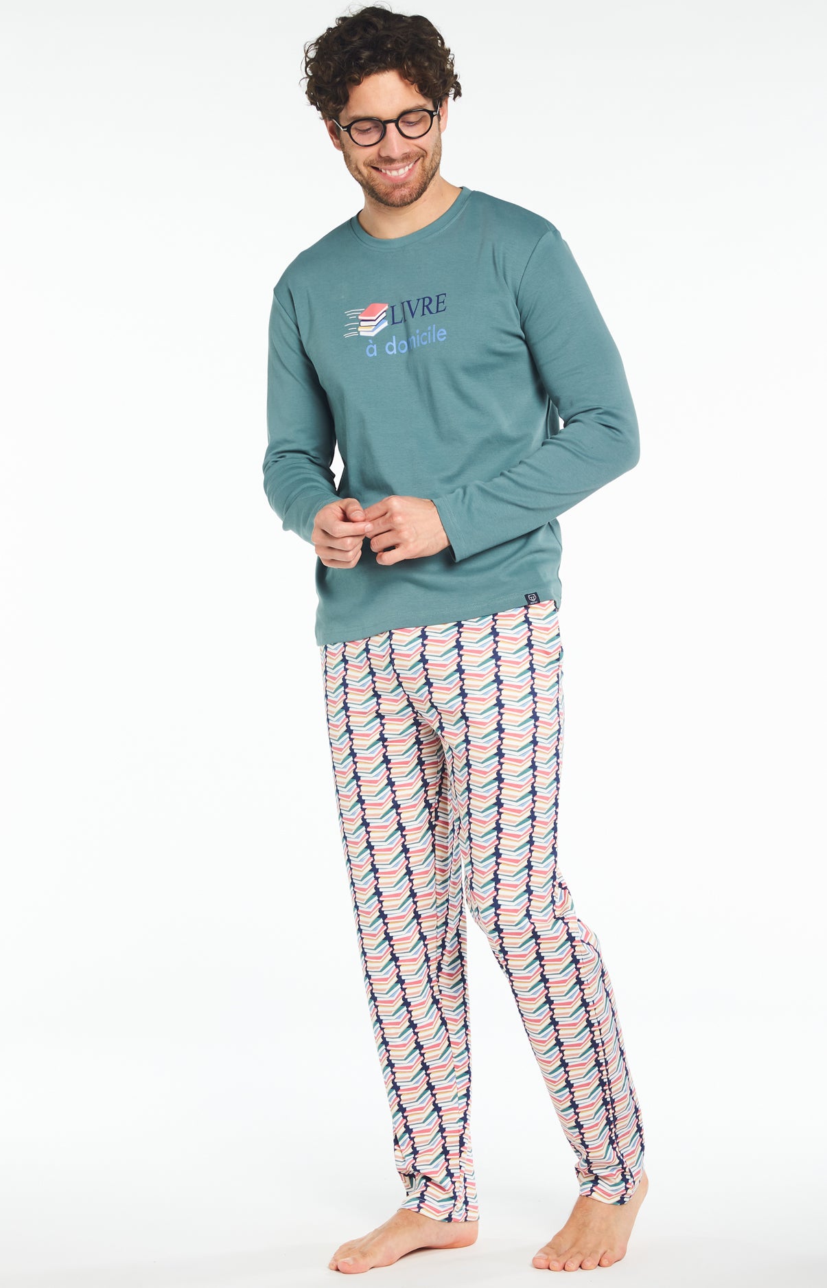 Pyjama long Homme Livre à Domicile Multicolore 6
