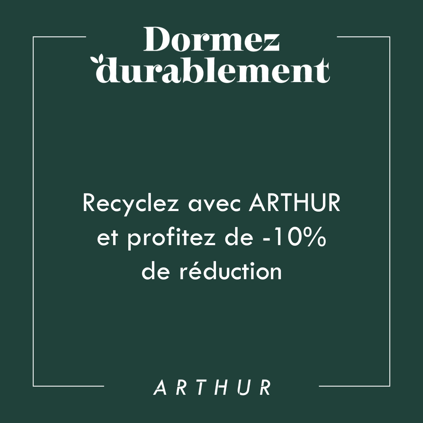 Recyclez et dormez durablement !