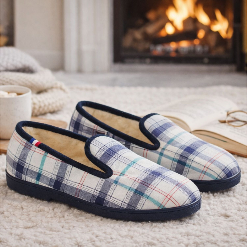 Chaussons et pantoufles hiver ARTHUR - pieds au chaud avec style