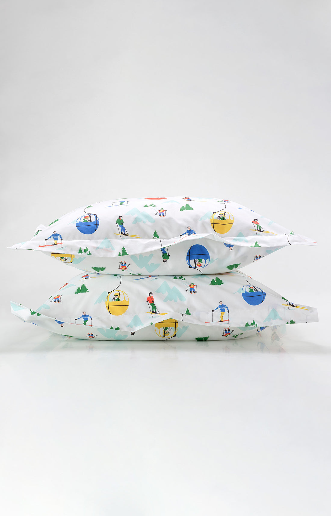 Parure de Lit Accessoires Enfant Mont Pyjama Blanc et Ivoire 5