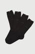 Pack 2 chaussettes unies Homme Bambou Noir 1