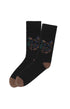 Chaussettes homme noir tête de loup 1