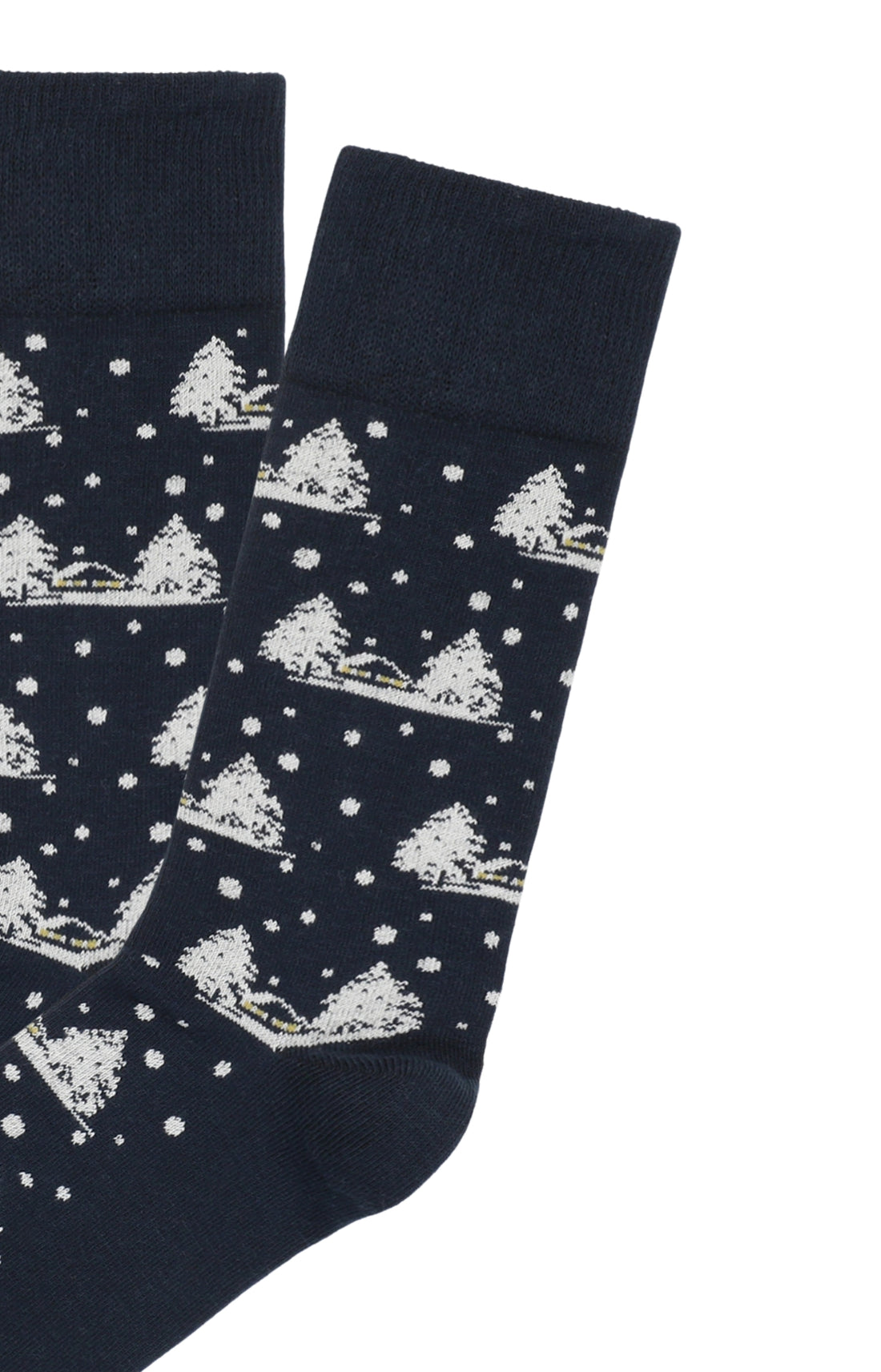 Chaussettes homme marine montagne neige 2