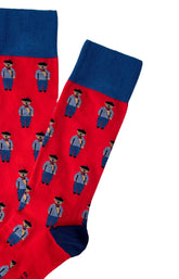 Chaussettes Homme Teddy in Paris Rouge et Bleu 10