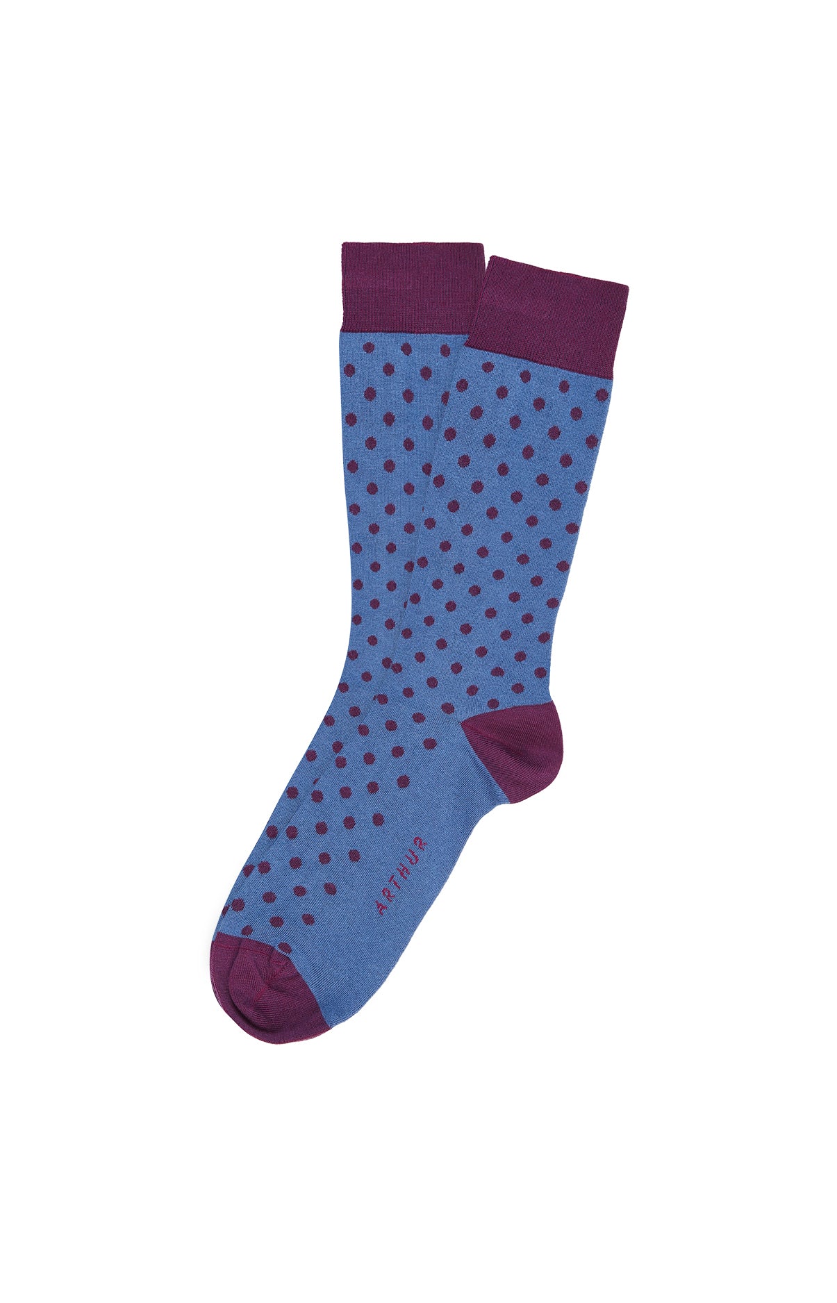 Chaussettes Homme Pois Bleu 1