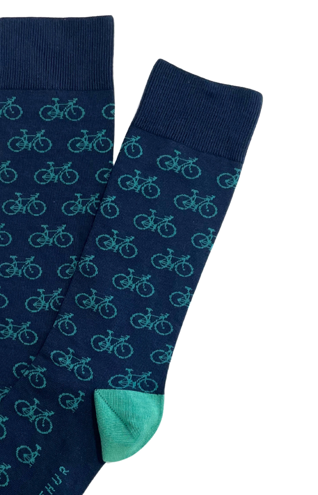 Chaussettes homme bleu marine vélo 2