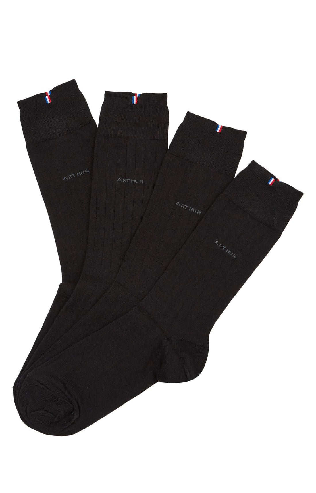 Pack 2 chaussettes Homme Bambou Noir 3