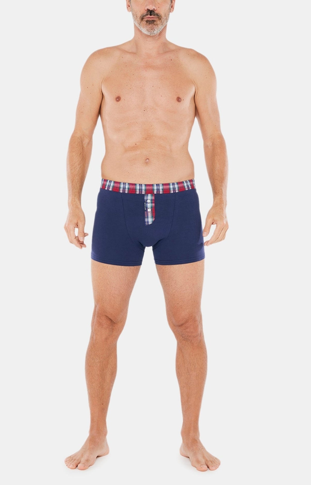 Boxer Homme Club Coton Marine 4