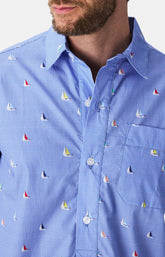 Chemise grand-père - Boat ciel 2
