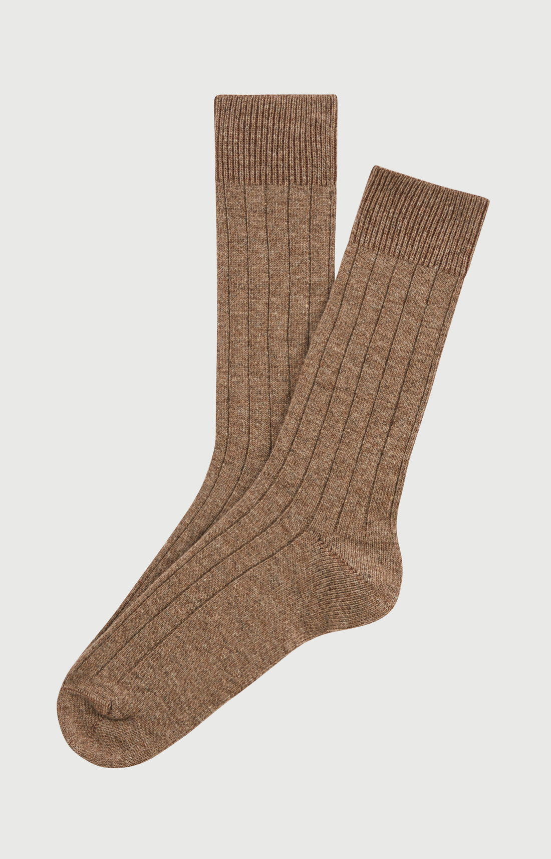 Chaussettes laine et cachemire sable homme 1