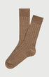 Chaussettes laine et cachemire sable homme 1