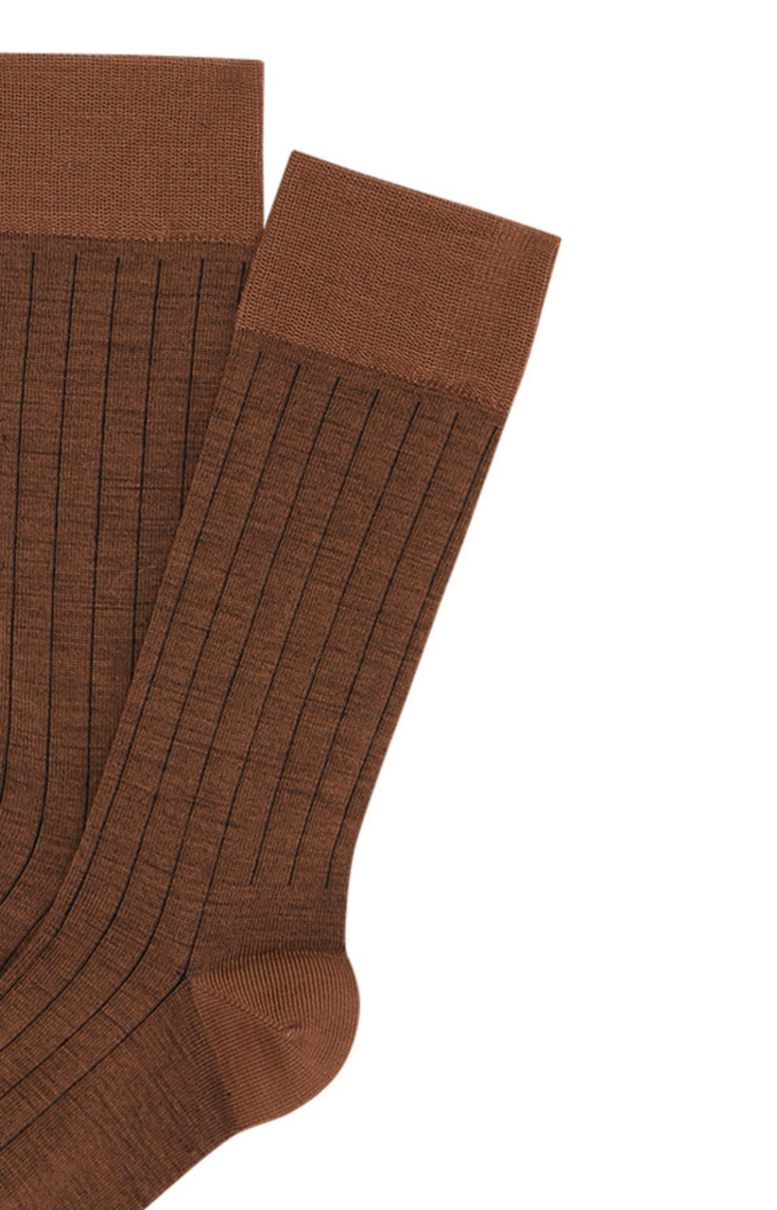 Chaussettes Homme laine et coton Café Beige et Marron 2