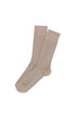 Chaussettes laine et coton Taupe 1