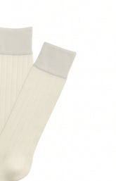 Chaussettes laine et coton amande homme 2