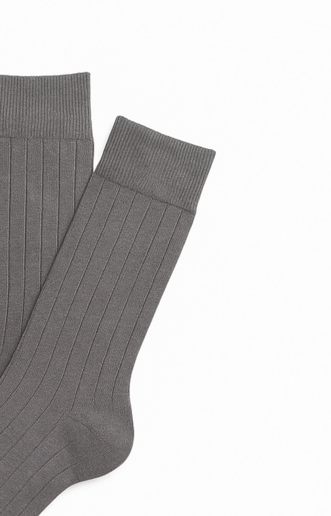 Chaussettes laine et coton brume homme 2