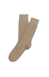 Chaussettes coton sable homme 1