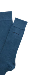 Chaussettes coton pétrole homme 2