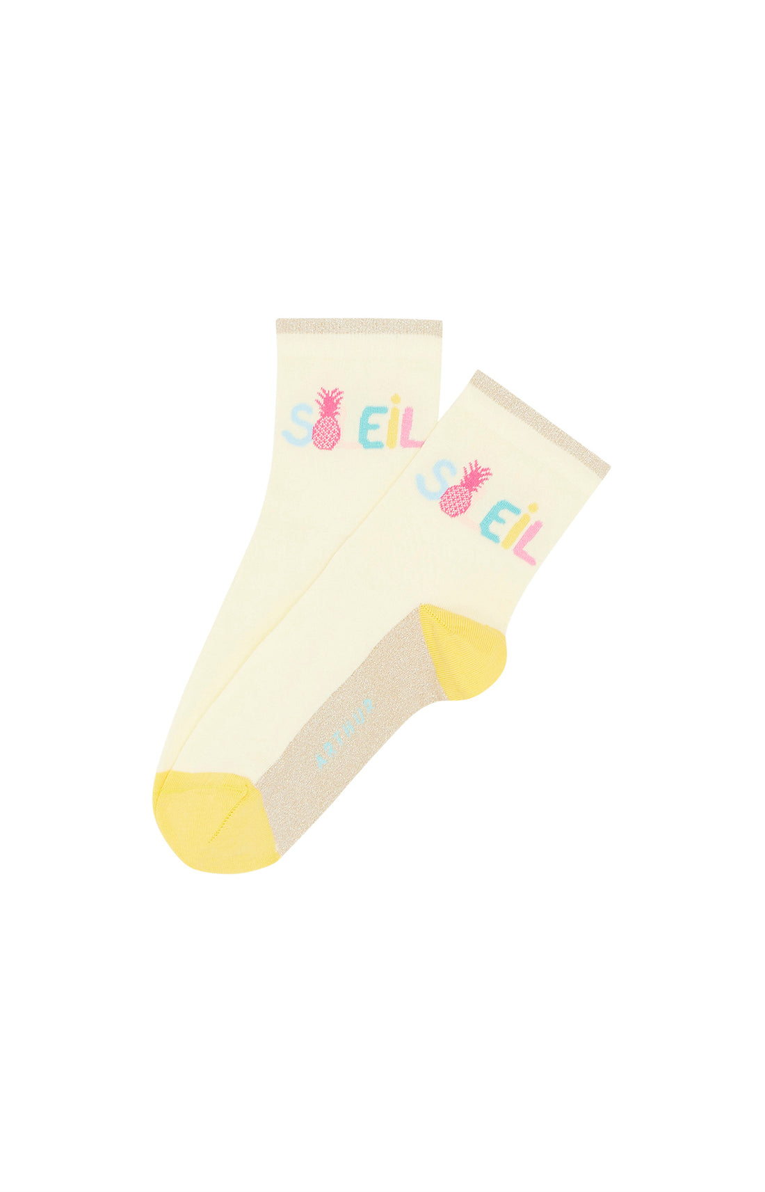 Chaussettes Femme Ananas Jaune 1