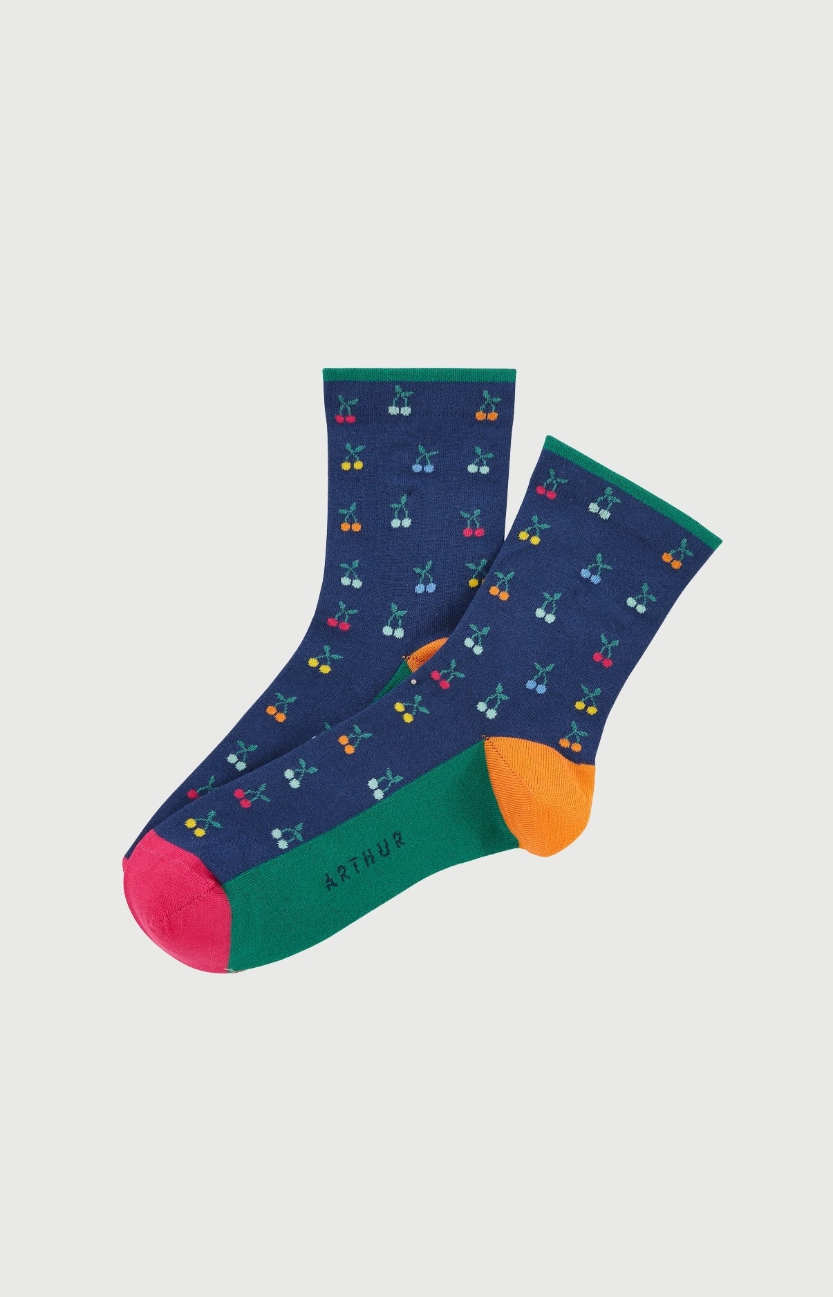 Chaussettes Femme Cerise Imprimé cerises multicolores 1