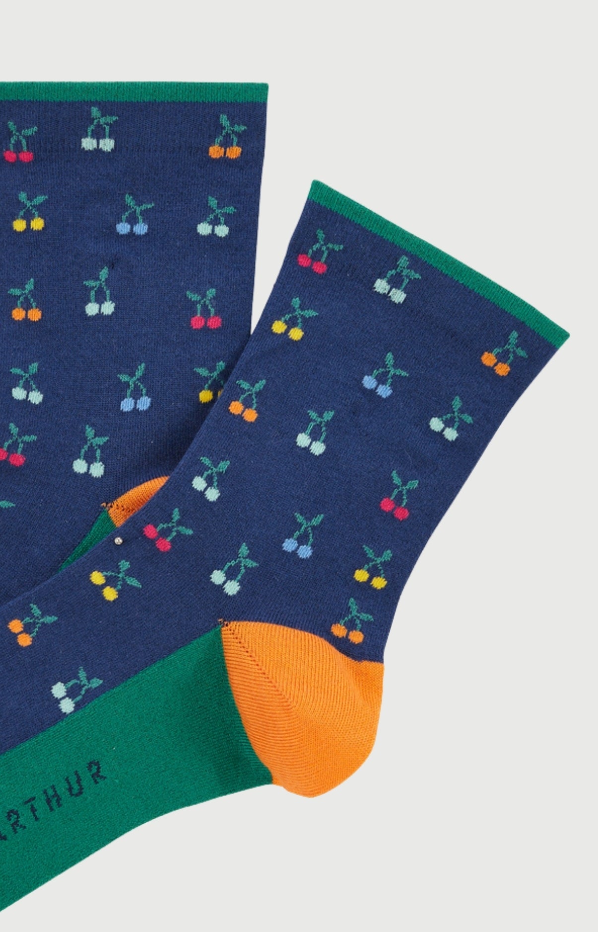 Chaussettes Femme Cerise Imprimé cerises multicolores 2