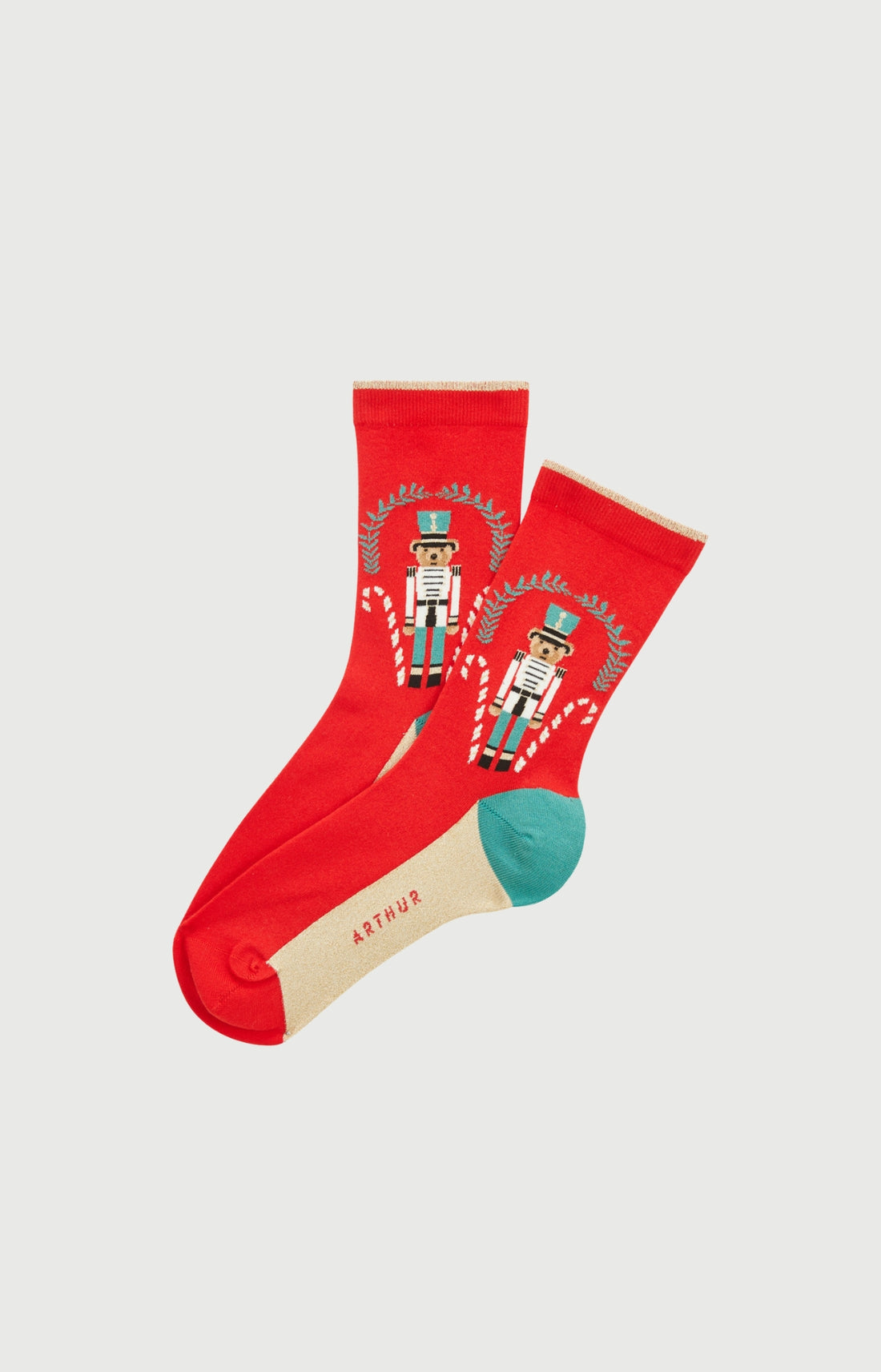 Chaussettes en coton - Teddy Casse-noisette Rouge