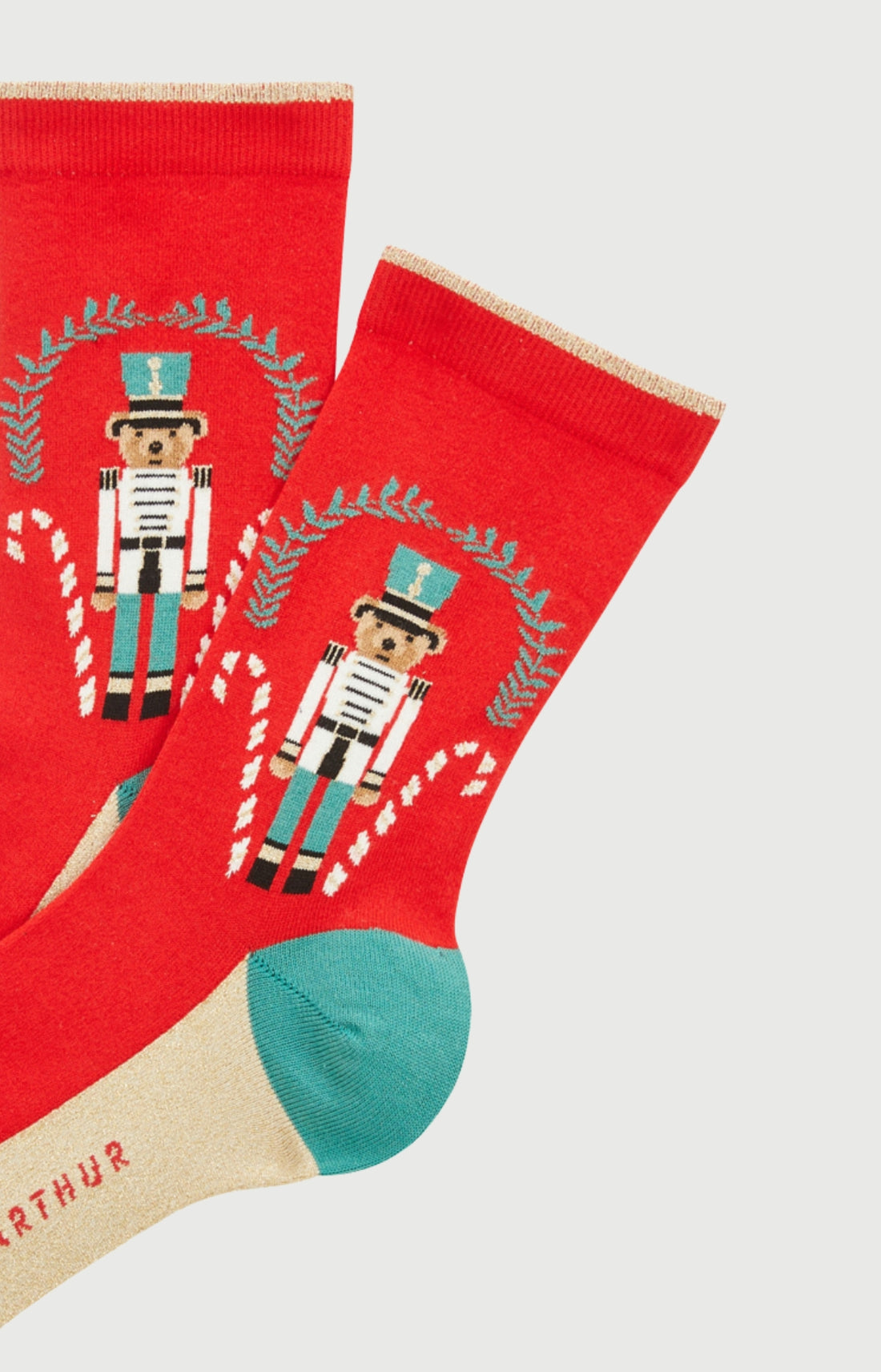 Chaussettes en coton - Teddy Casse-noisette Rouge