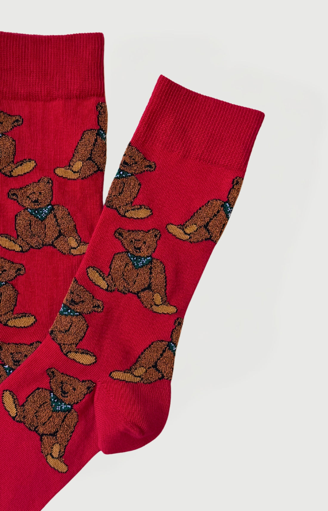 Chaussettes en coton - Old Teddy Rouge
