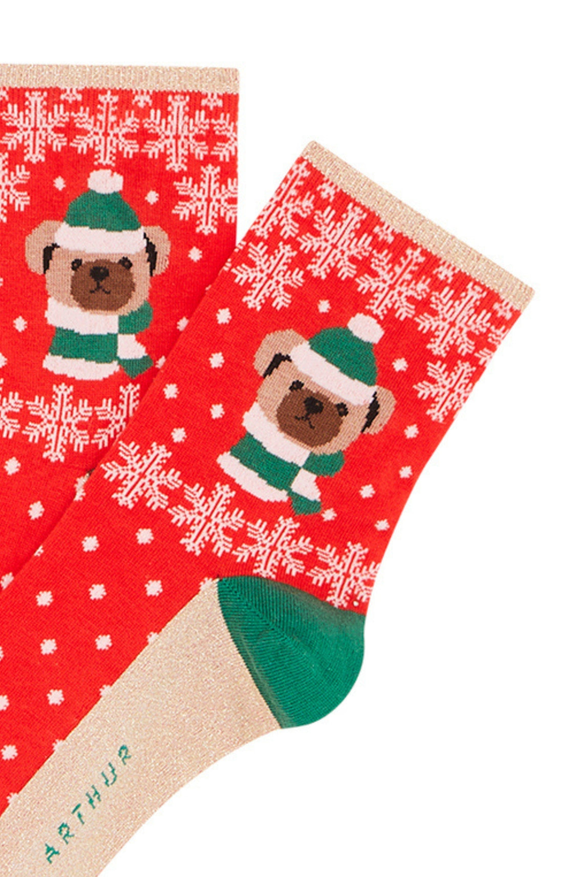 Chaussettes Femme Teddy Rouge 7