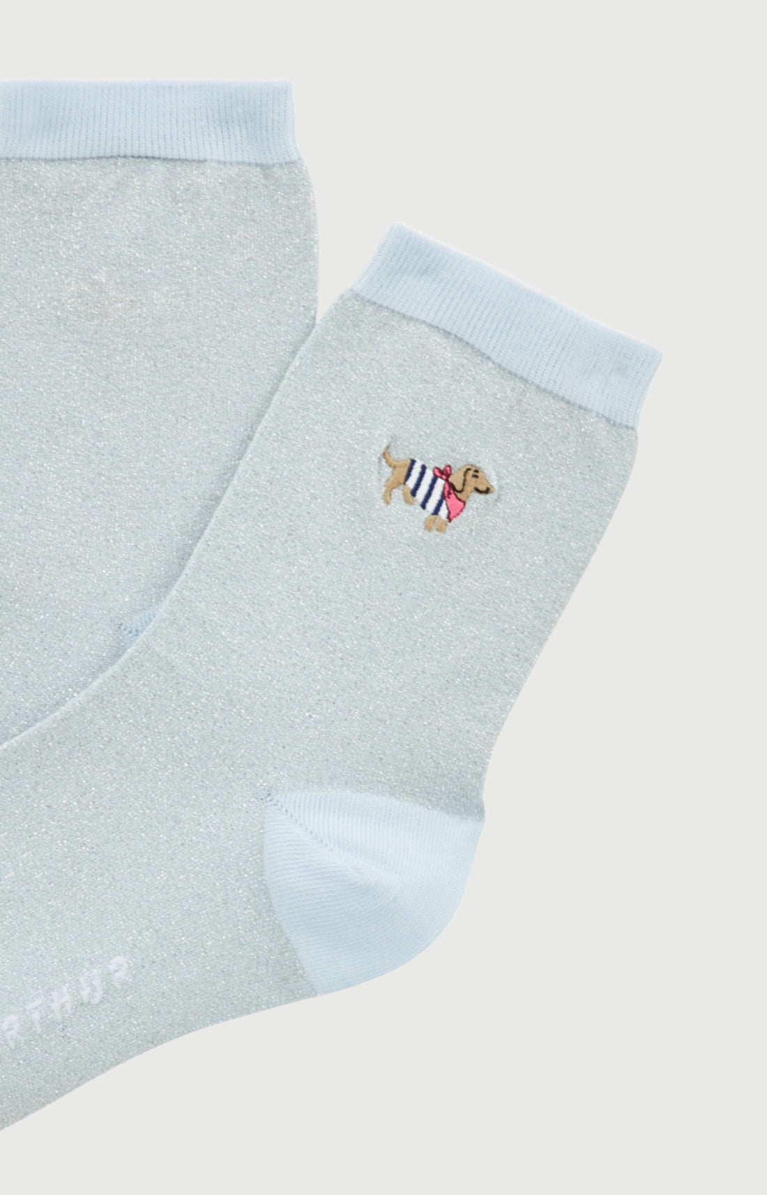 Chaussettes brodées en coton et lurex - Tobbie
