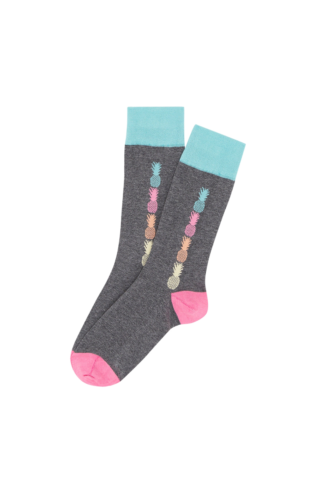 Chaussettes Homme Ananas Gris et Multicolore 9