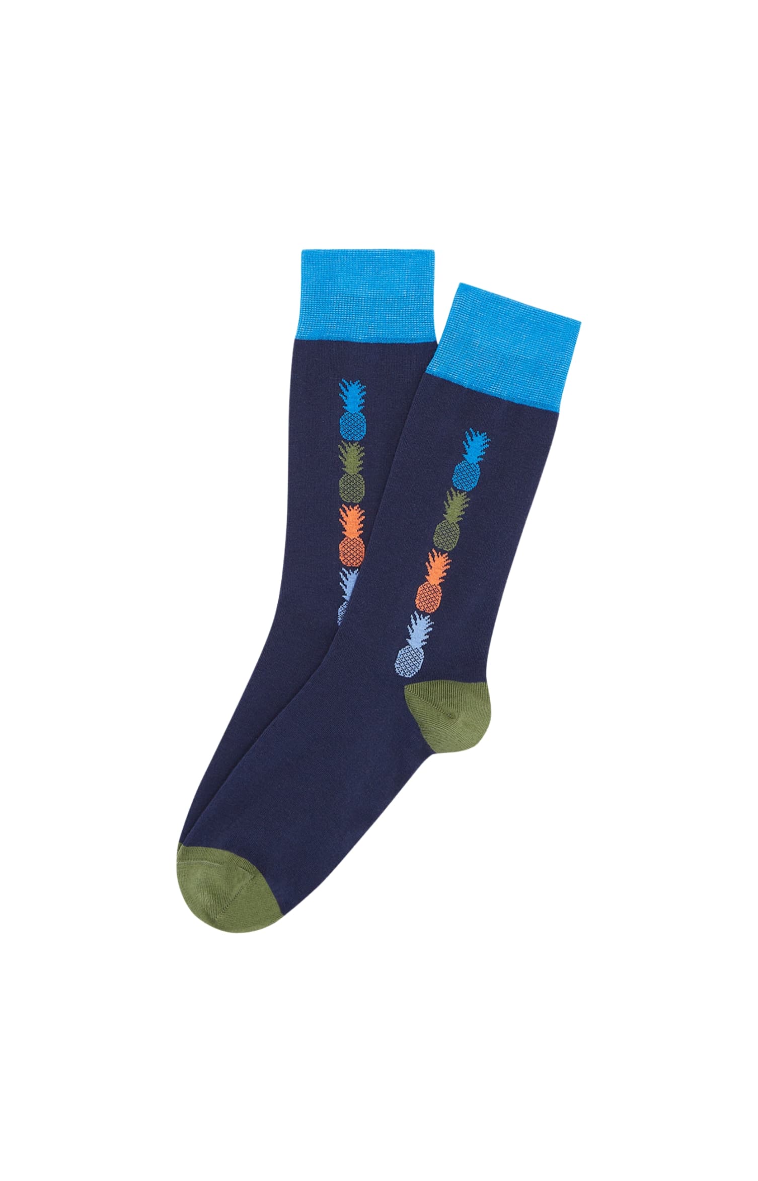 Chaussettes ananas Marine 1