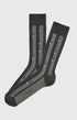 Chaussettes coton âne gris homme 1
