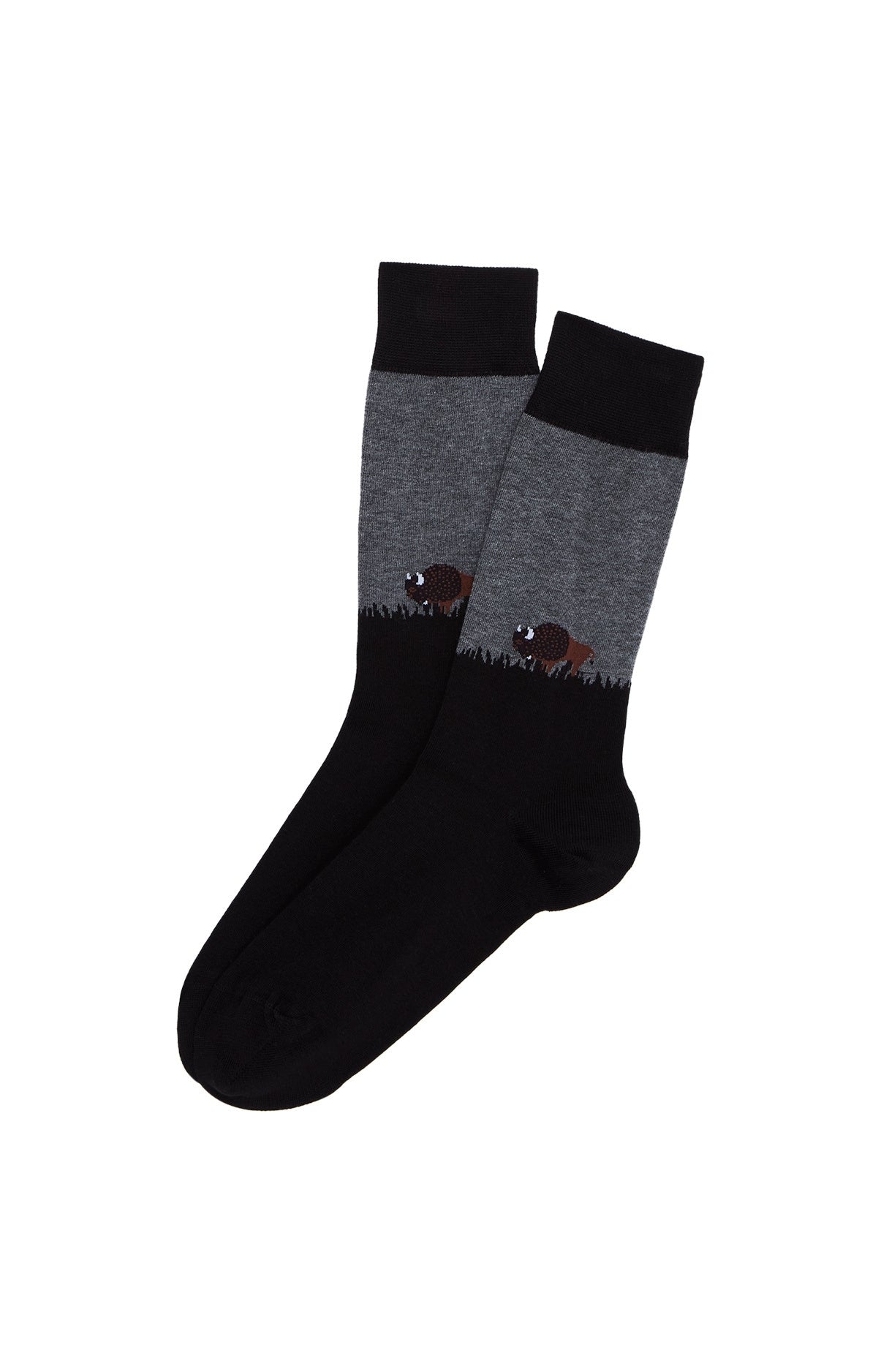Chaussettes Homme Bison Noir 1