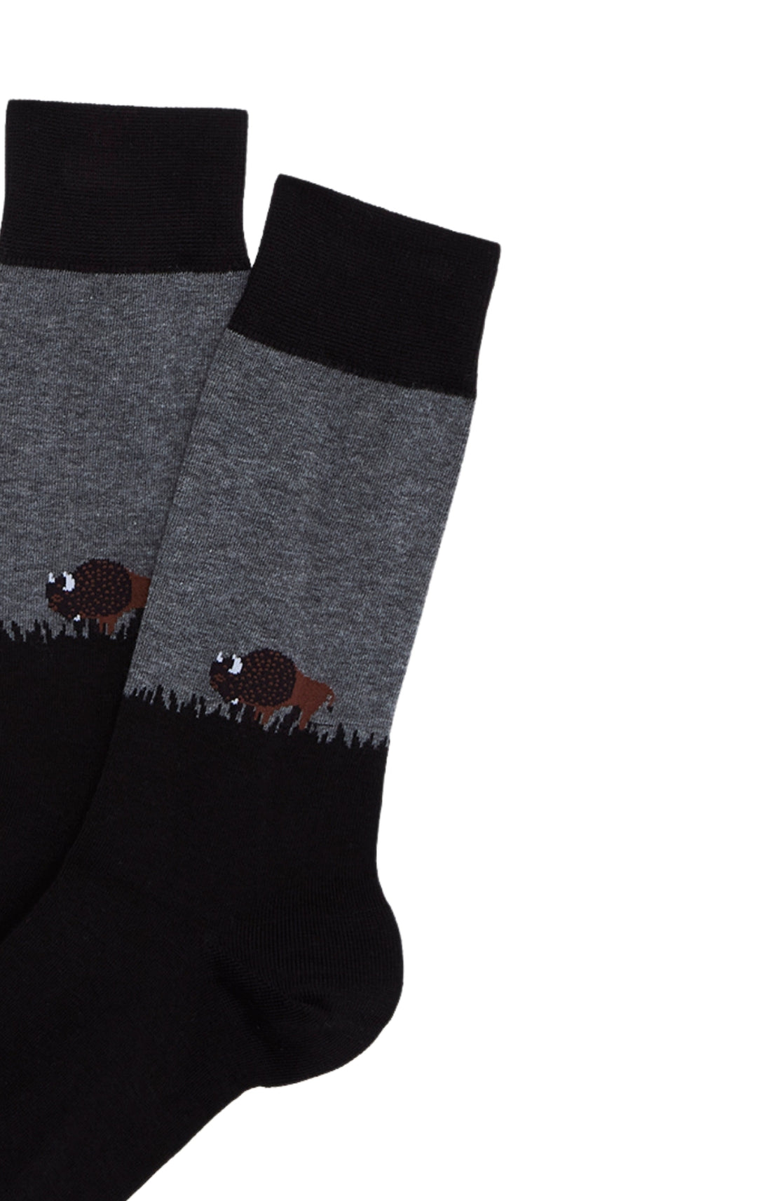 Chaussettes Homme Bison Noir 2