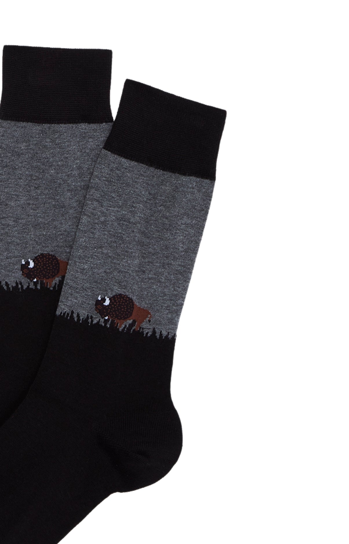 Chaussettes Homme Bison Noir 2