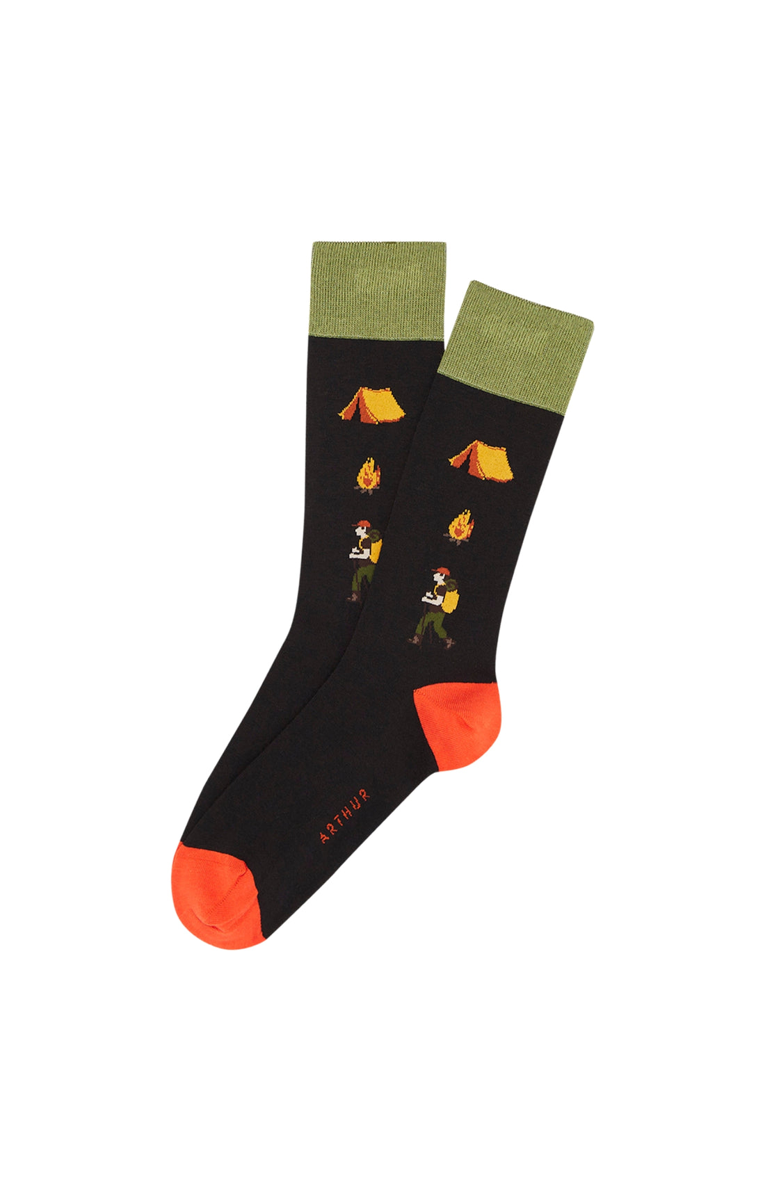 Chaussettes Homme Camping Noir 1