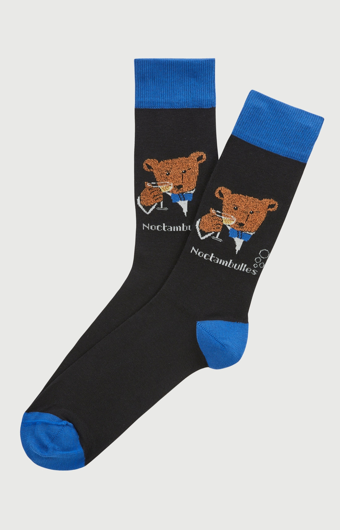 Chaussettes coton champagne noir homme 1