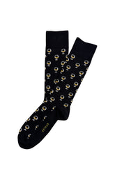 Chaussettes coton cognac homme 1
