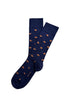 Chaussettes coton croissant marine homme 1