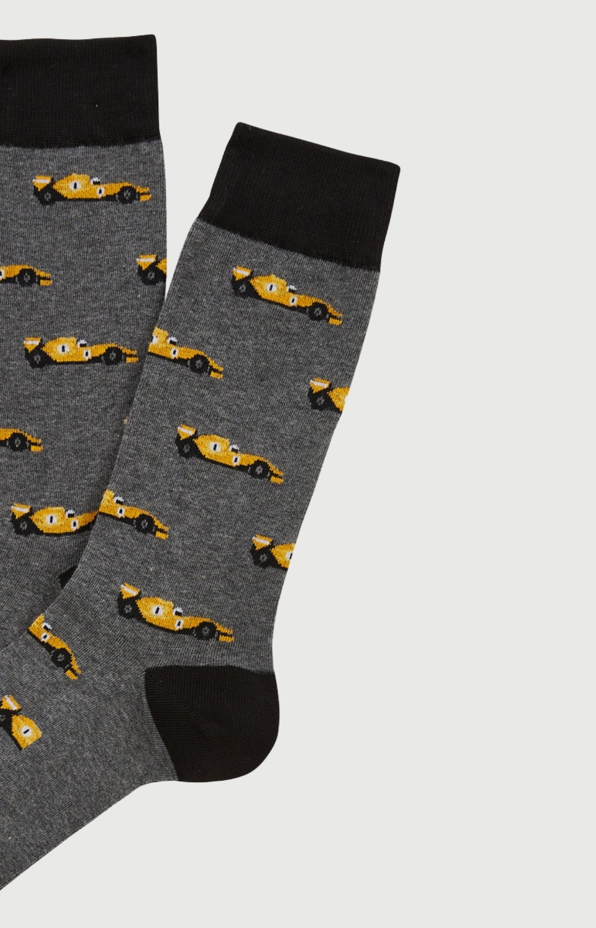 Chaussettes Homme Le Grand Prix du Sommeil Gris Imprimé voiture formule 1  2