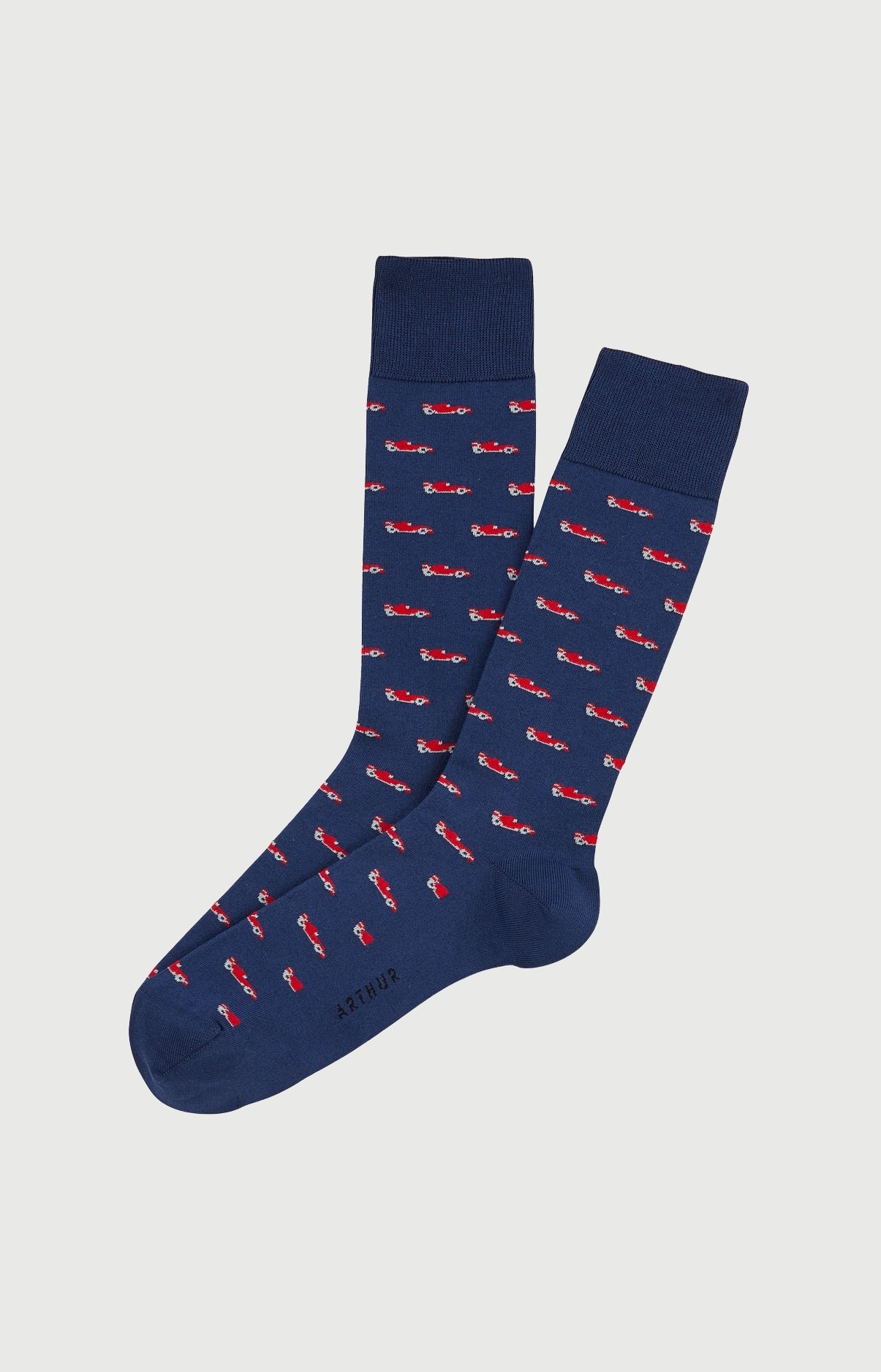 Chaussettes Homme Formule 1 Marine Imprimé voiture formule 1  1