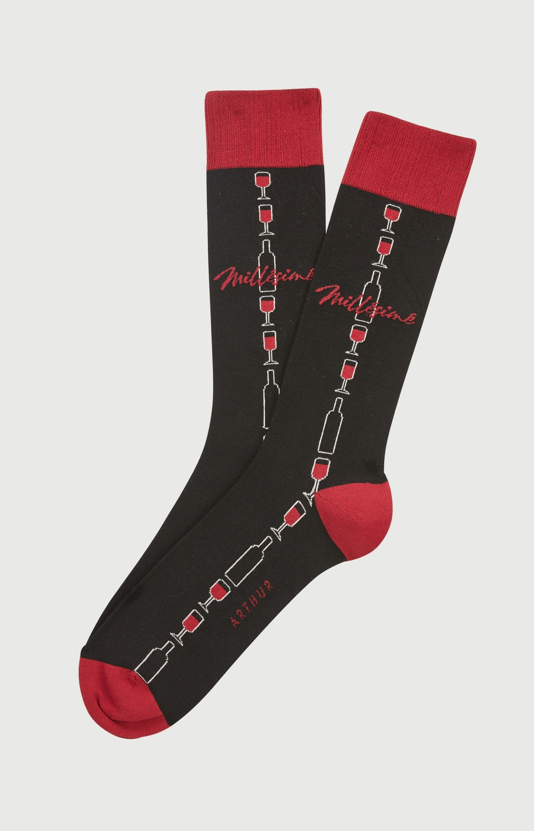 Chaussettes coton millésimé noir homme 1