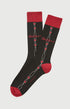 Chaussettes coton millésimé noir homme 1