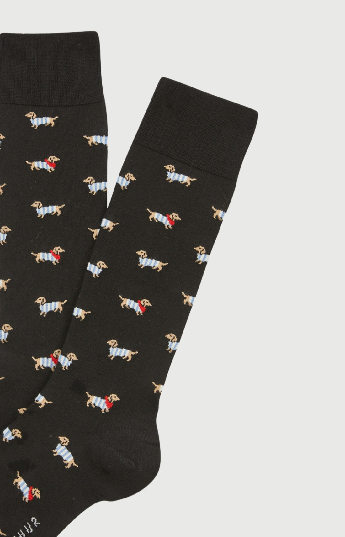 Chaussettes coton tobbie noir homme 2