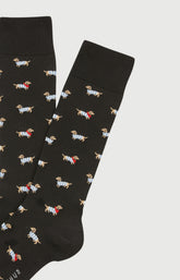 Chaussettes coton tobbie noir homme 2