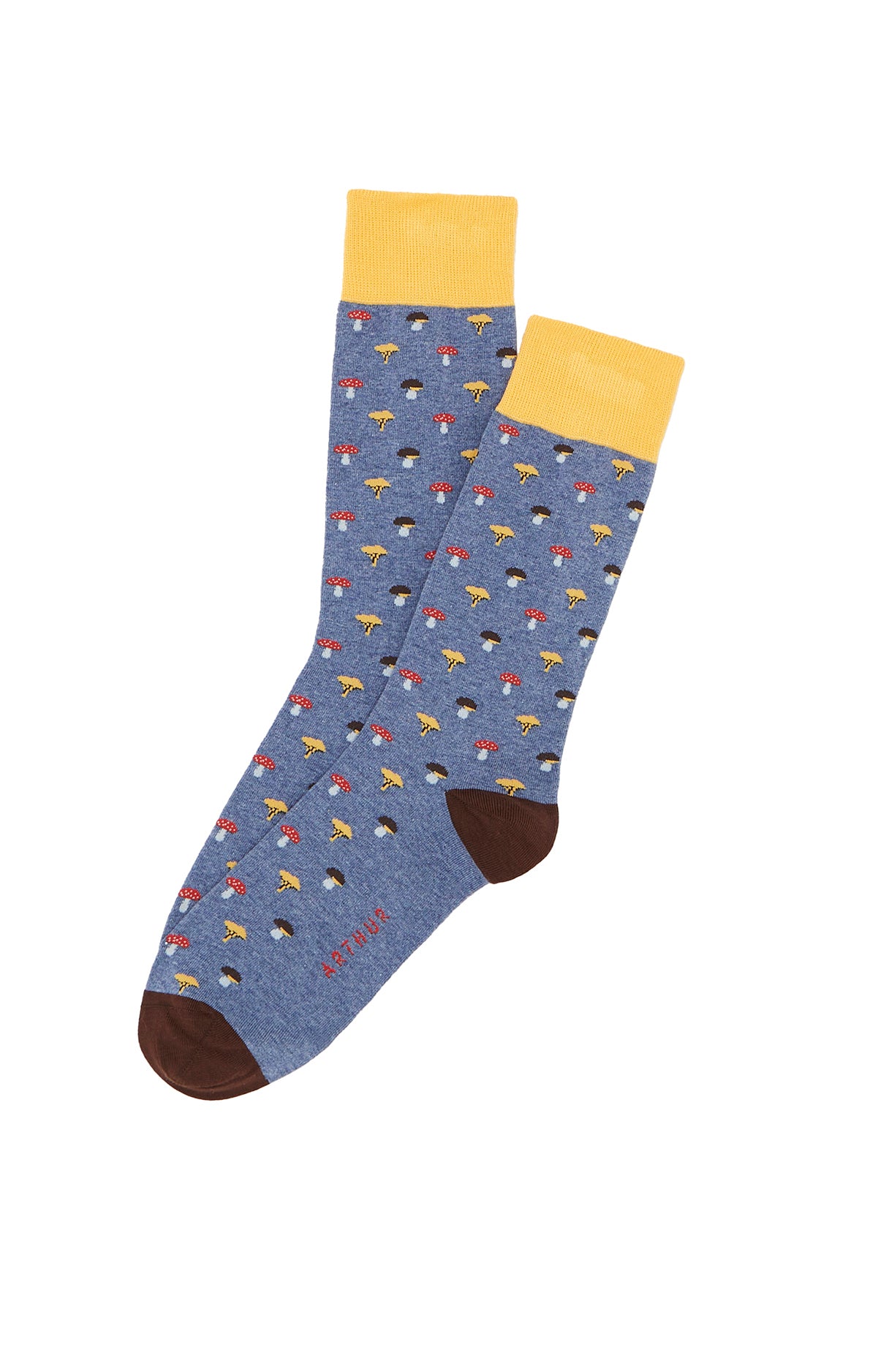 Chaussettes Homme Champignons Noir 3