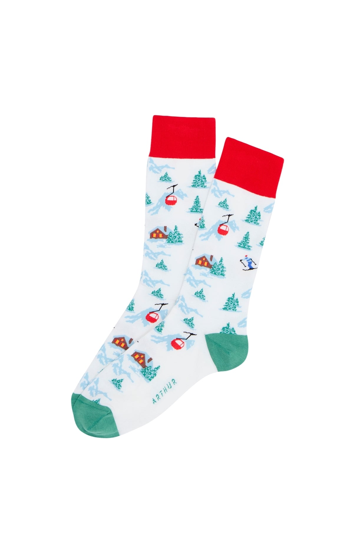 Chaussettes Homme Noël en altitude Neige NEIGE 1