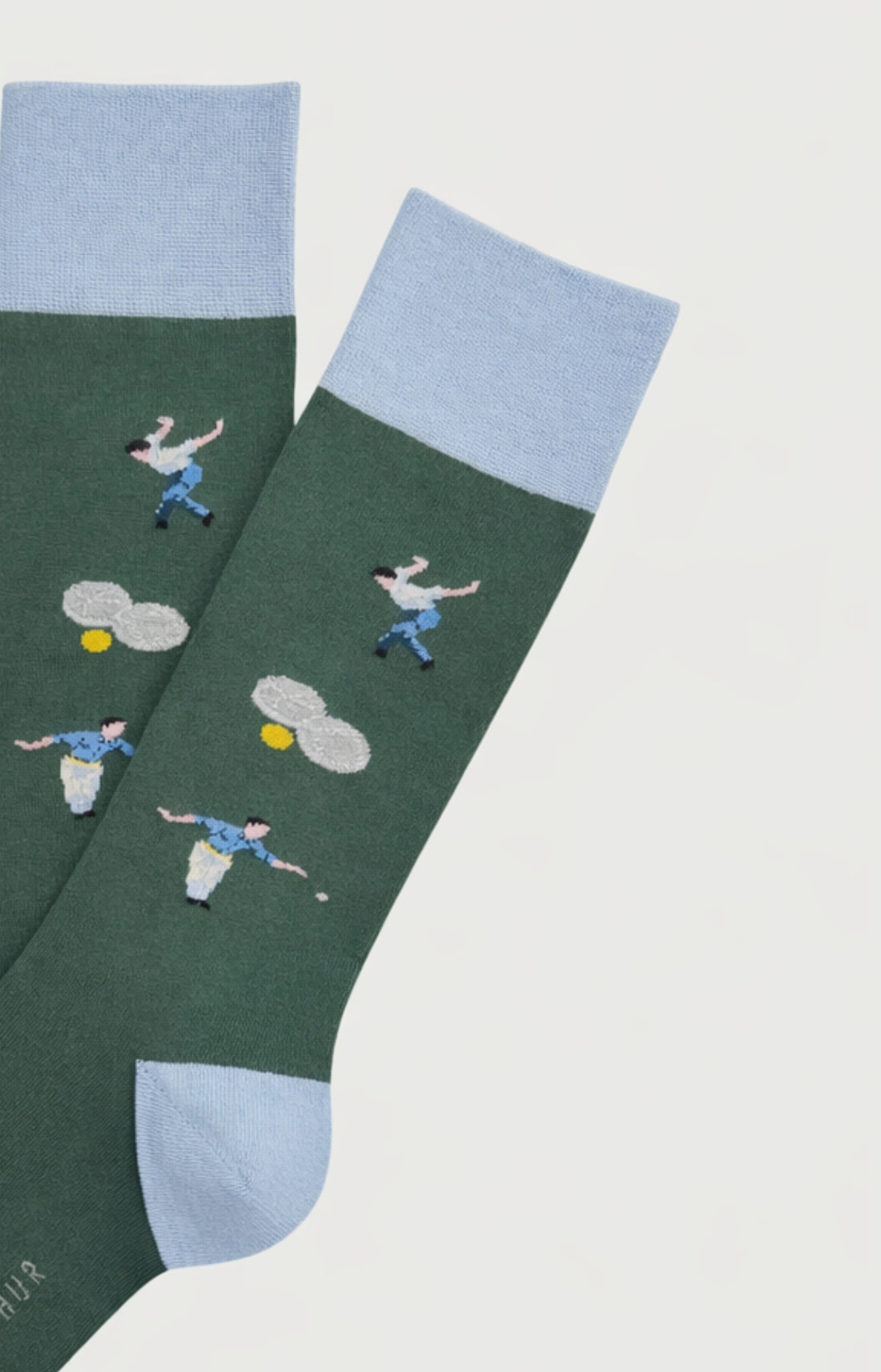 Chaussettes Homme Coton Pétanque Vert 2